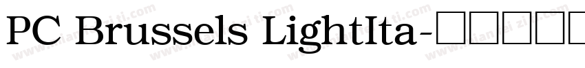 PC Brussels LightIta字体转换